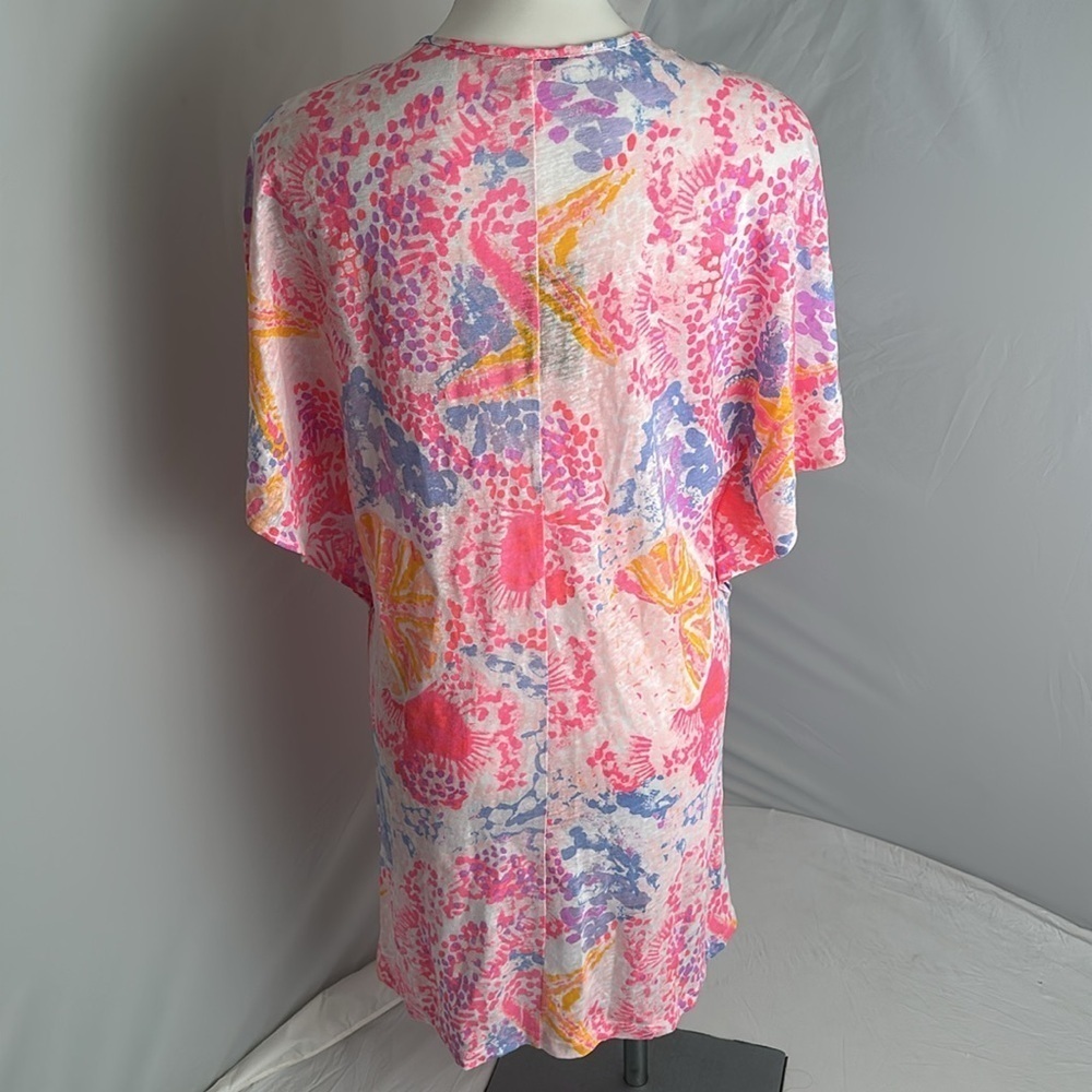 Lilly Pulitzer Paradise Pink Bohemian Beach Balleta Cover Up - Picture 3 of 10